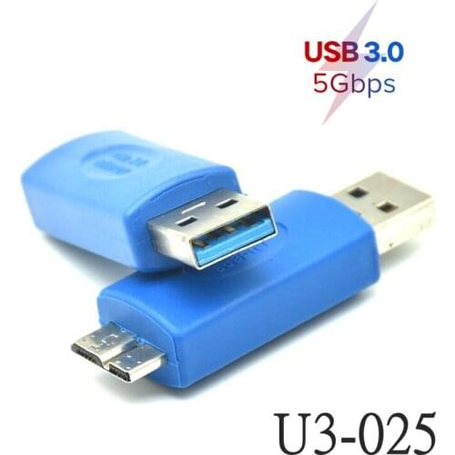 USB 3.0 Type A Male to USB 3.0 Micro B Male Plug Connector USB to USB Micro B Adapter USB3.0 Converter Adaptor AM to MicroB