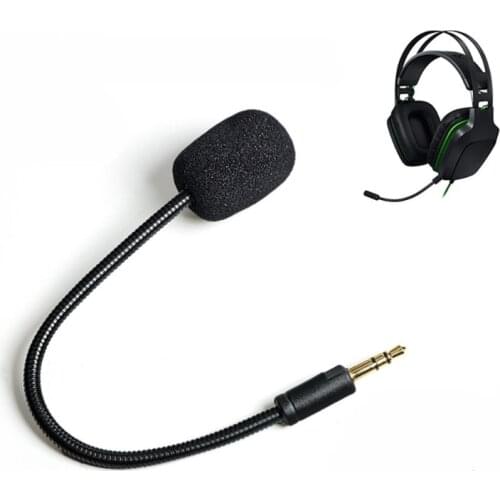 Replacement Aux 3.5mm Mic Microphone Booms compatible with ~Razer Electra V2 USB 7.1 Surround Sound Gaming Headsets Earphones H