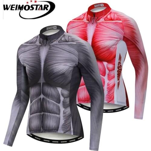 Weimostar Skull Cycling Jersey Womens Autumn Winter Pro Mtb Long Sleeve Ciclismo Bike Ridling Wear Spring Cycling Clothing Tops