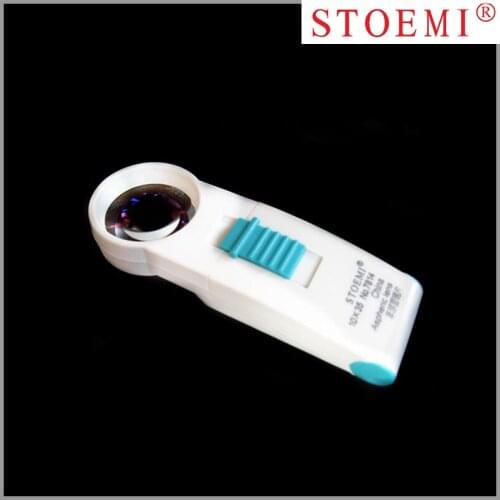 STOEMI 10X 7814 High Quality Handheld LED Lamp Lighting Magnifier Aspheric Lens Optical Tool for Reading Repairing Jewelry