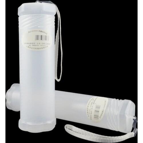 1Pcs Cylinder Shape Pen Container Portable PP Transparent Pencil Holder Scalable S/M/L