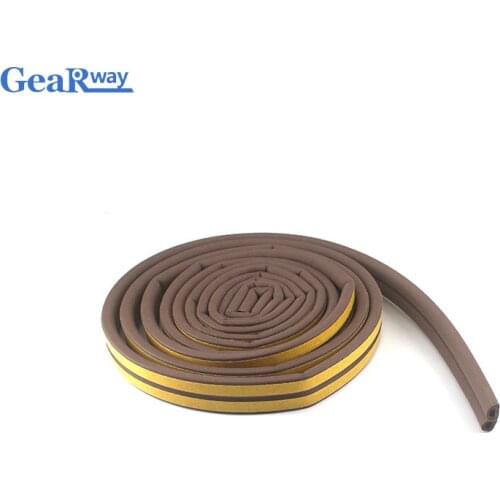 10Meters Seal Strip Foam EPDM Sealing Strips for Window Door Wind Proof Self-adhensive I/E/D/P Rubber Door Seal Strip