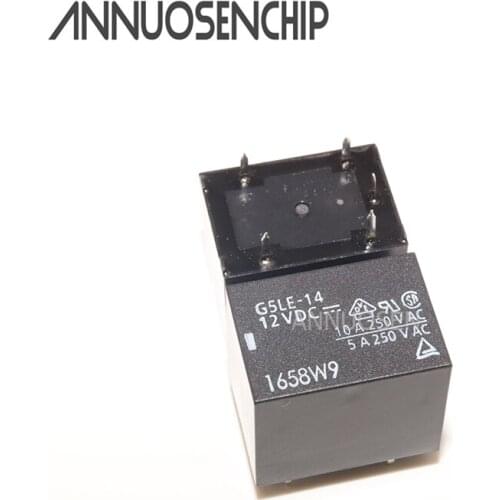 5pcs Relay G5LE-14-05VDC G5LE-14-12VDC G5LE-14-24VDC 250V 10A relay T73 5 pin relay 5V/12V/24VDC relay