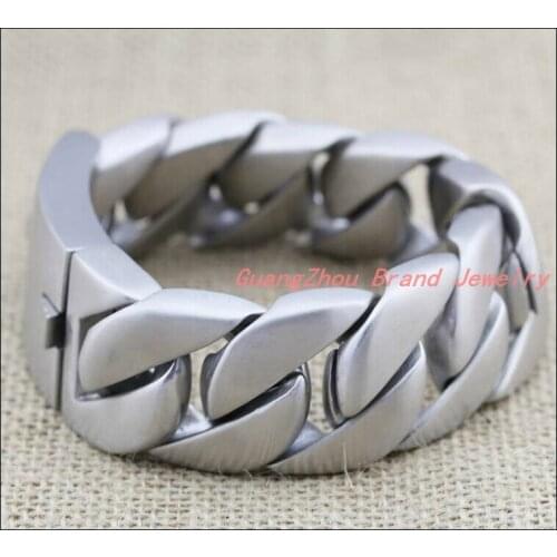 9.05"(23cm)*31mm Fashion 316L Stainless Steel Silver Color Dull Polish Bracelets Bangles For Men/Boy,Lowest Price Best Quality