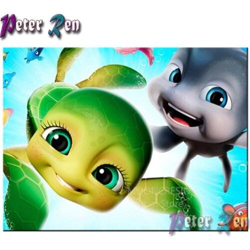 5d Cartoon goldfish Diamond Painting Cross Stitch full Square\Round Embroidery picture Rhinestone Handmade Children decoration