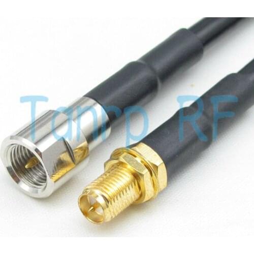 Free Shipping! 20INCH Pigtail coaxialjumper cable RG58 extension cable 50CM FME male plug to RP SMA male RF connector