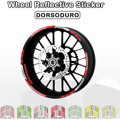 FOR Aprilia DORSODURO 1200 750 Motorcycle Decorative Stripe Sticker Front Rear Wheel Reflective Decal Accessories
