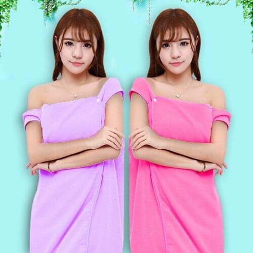 Two-Hole Variable Bath Towel Microfiber Tube Top Bath Skirt Can Be Worn Summer Bath Towels Beach Towel Quick-Dry bathroom towel