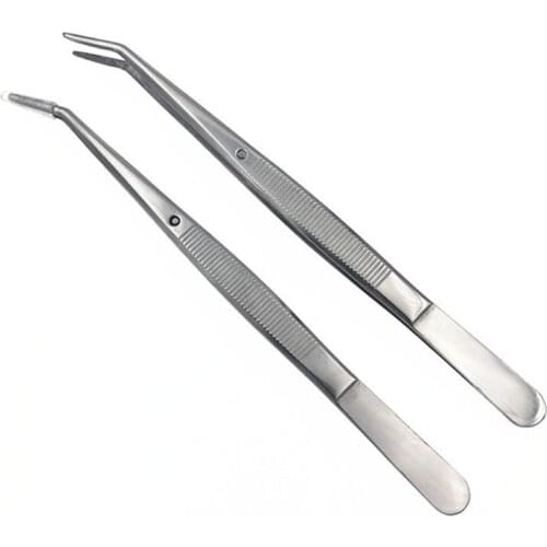 Stainless Steel Nail Art Nippers Tweezers Rhinestones Crystal Sequins Glitter Picking Up Cotton Cleaner Tools Manicure Pedicure