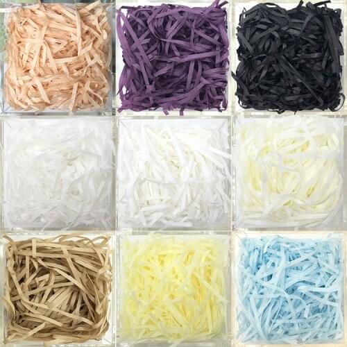 Colorful DIY Paper Raffia Shredded Paper Confetti Gift Box Filling Material Wedding Christmas Home Decoration Supplies