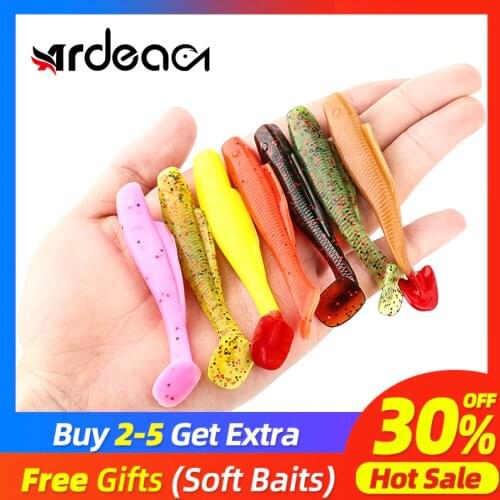 Ardea Soft bait Silicone pesca worm fishing Lures Artificial Lures Silicone Bass Pike Minnow Swimbait Jigging Plastic Baits Worm