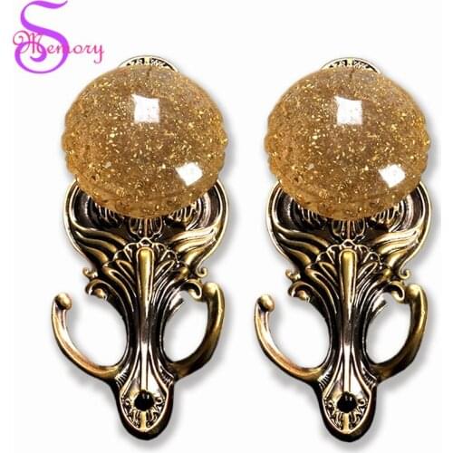 2017NEW Luxury Curtain Tie Back Tieback Holders Alloy Clothes Hat Wall Hooks Hanger Home Decor