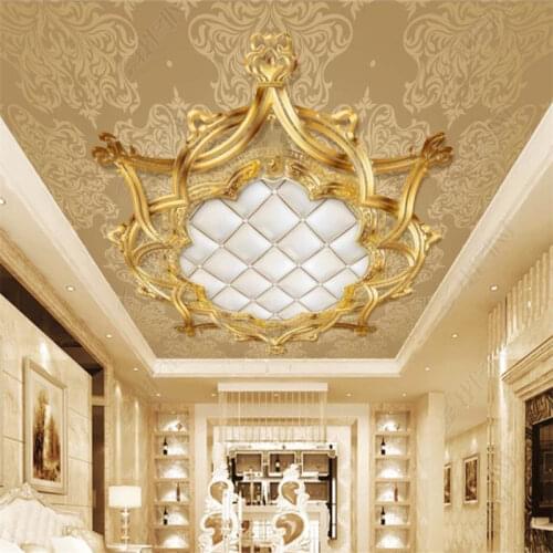 Custom 2021 3D Photo Wallpaper Modern European style 3D ceiling Living Room Bedroom Printing Wall Paper