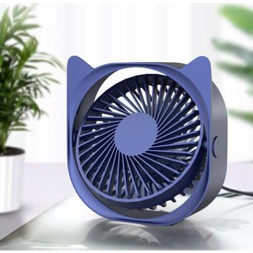 Portable 3 Speed Personal USB Cooling Fan Personal Desktop Fans With 360 Rotation Adjustable Angle For Office Household Travel