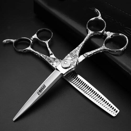 SHARONDS 6 inch professional hair scissors for barbershop thining shears cutting hairdressing scissors salon haircut tool makas