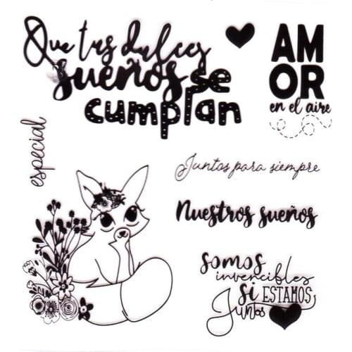 Clear Stamp Spanish Flamingo Rabbit Soft Stencil Paint Cling Seal DIY Art Greeting Card Unicorn Scrapbook Handcrafts