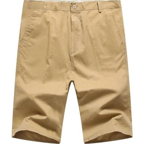 Men Summer Casual Shorts Cotton High quality Mens Straight Shorts Cargo Shorts Men Bottoms