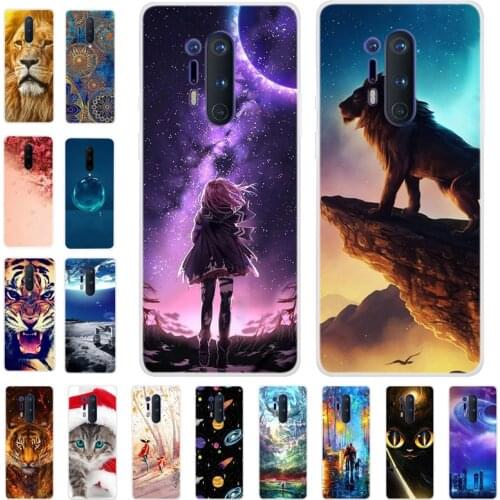 Silicone Case For OnePlus 8 Pro Cover Soft Art Print Back Cases For Oneplus 8 Pro Phone Case for One plus 8 Pro Clear bumper tpu