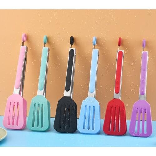 304 Stainless Steel Special Steak Clip Barbecue Clip High Temperature Resistant Silicone Food Clip Bbq Acceessories Kitchen Tong