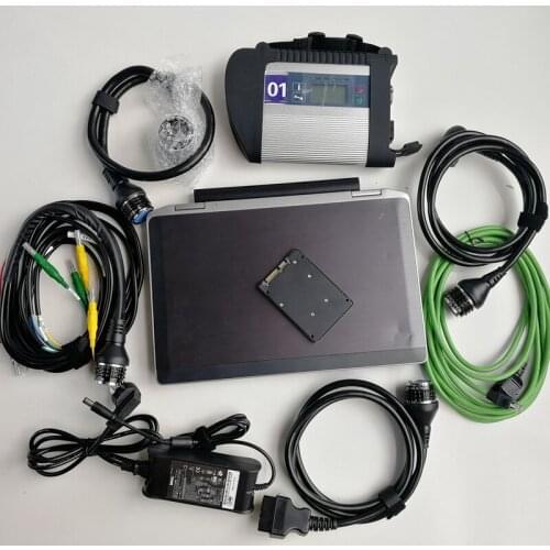 Super Mb Star C4 SD C4 Auto Diagnose Tools with V06.2021 software X/Vediamo/DTS/EPC/WIS in SSD/HDD and Used Laptop E6320 4G