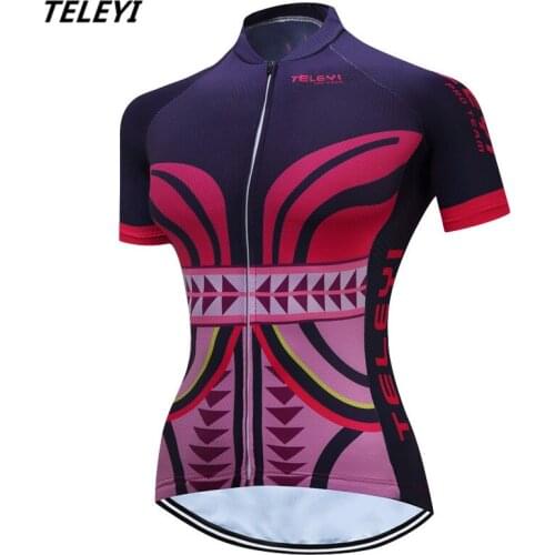Teleyi Cycling Jersey Tops Ropa Ciclismo Sport Bike Jersey Shirts Maillot Summer Cycling Clothing Bicycle Sportswear Bike Wear