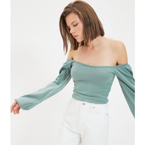 Trendyol Carmen Collar Knitwear Sweater TWOAW22KZ2045