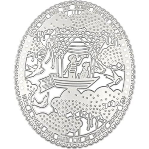 Hot Air Balloon Metal Cutting Dies Stencil Scrapbooking DIY Album Stamp Paper