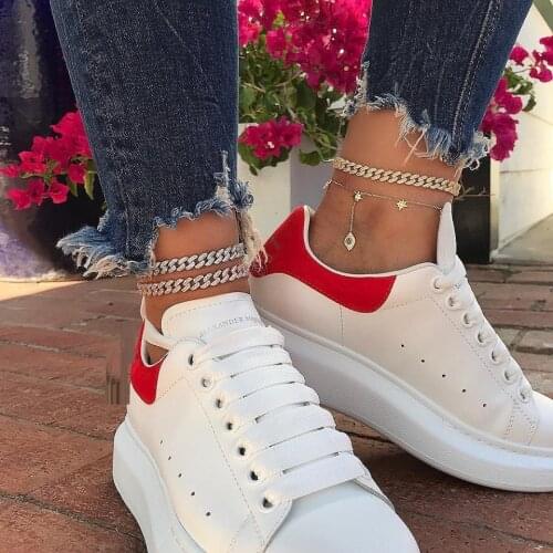 21+5CM 2020 summer hot selling fashion let chain 8.5mm width 5A cz Miami cuban link chain foot chain women cuban anklet