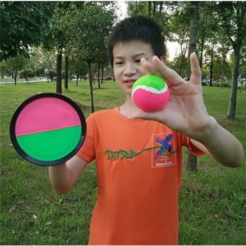 1Set Sucker Sticky Ball Toy Outdoor Sports Catch Ball Game Set Throw And Catch Parent-Child Interactive Toys For Kids