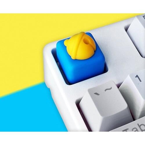 1PC cartoon doraemon tiny bell Anime personality design resin key caps pbt keycaps for mechanical keyboard Cherry MX axis