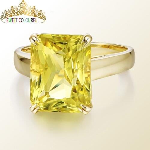 100% 18K Gold 6Ct Natural Citrine Ring With national certificate C-005