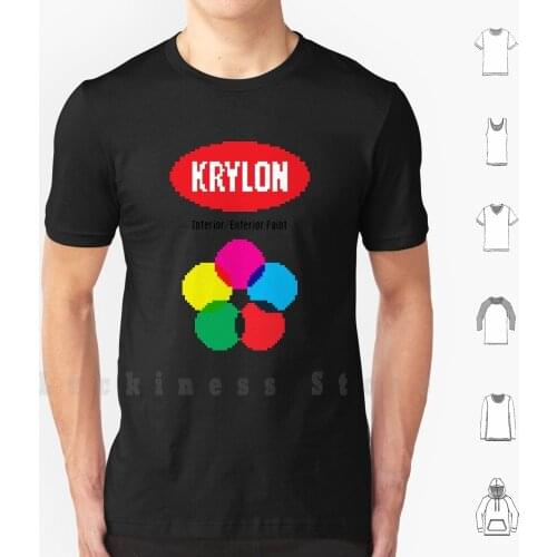 Krylon Spray Paint 8-Bit T Shirt DIY Cotton Big Size 6xl Krylon Graffiti Tagging Bombing Spray Paint 8 Bit 8bit Art Street Art