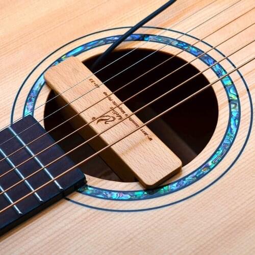 Adeline AD-33 Acoustic Guitar Electric Transducer Soundhole Pickup with Real Solid Beech Wood