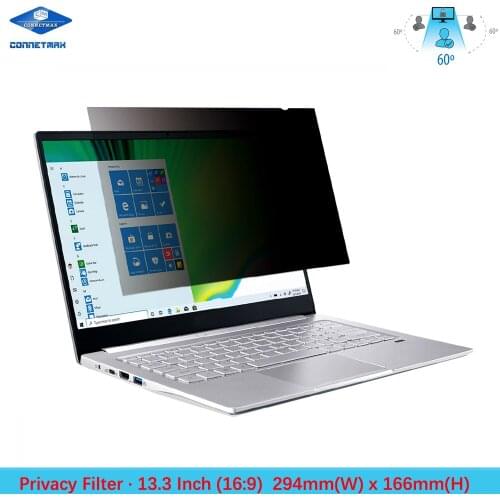 13.3" inch (Diagonally Measured) Anti-Glare Privacy Filter for Widescreen (16:9) Laptop LCD Monitors