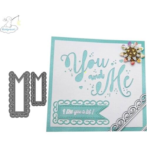 2020 New Arrival Lace border Metal cutting dies stencil Greeting Card Decoration DIY Scrapbooking Scrapbook Paper Photo Album