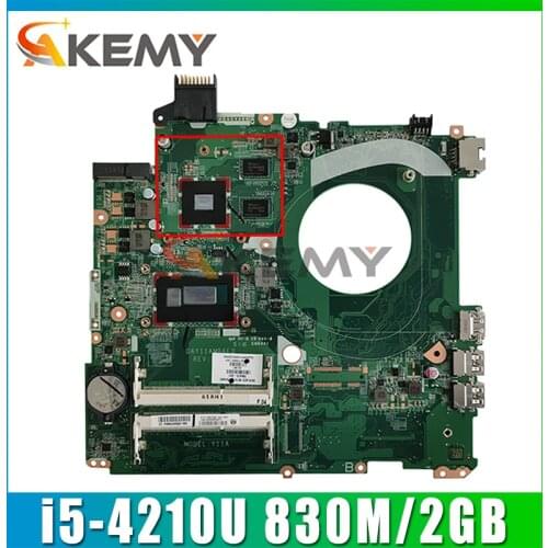For HP Pavilion 15-P Laptop Motherboard With i5-4210U CPU 830M/2GB 766476-501 766476-001 DAY11AMB6E0 MB 100% Tested Fast Ship