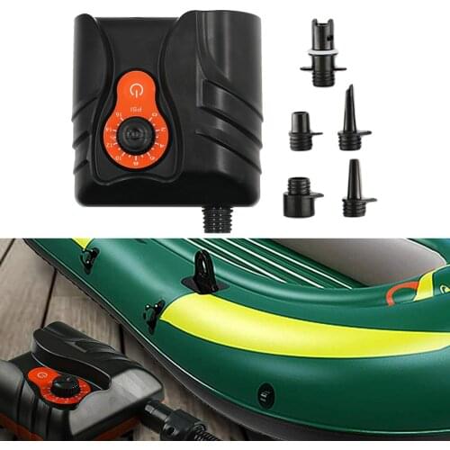 16 PSI Electric Air Pump 12V 110W Intelligent Inflatable Pump for SUP Stand Up Paddle Surfing Board Summer Float Mattress Sofa