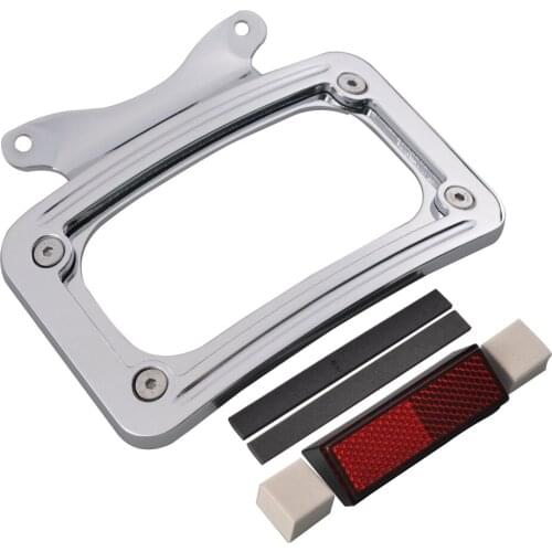 Motorcycle Chrome License Plate Frame Bracket For Harley FLHX FLHXS FLHXSE FLTRX FLTRXS 10-later and '10-'12 FLHXSE