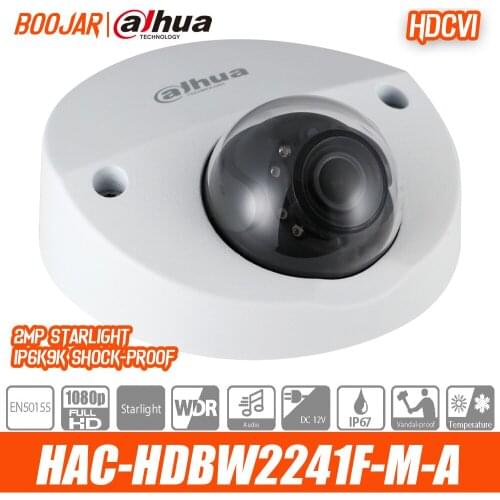 Dahua HAC-HDBW2241F-M-A 2MP Mobile HDCVI IR Dome Camera built-in mic Smart IR 20m IP67 IK10 IP6K9K shock-proof