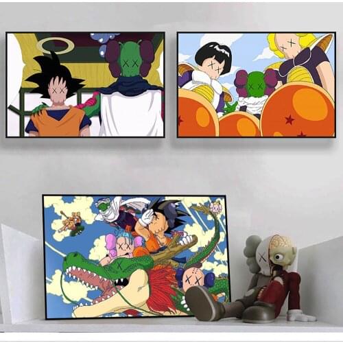 Trendy Anime Decoration Mural Cartoon Abstract Poster Canvas Painting and Living Room Wall Art Prints for Modern Home Decor