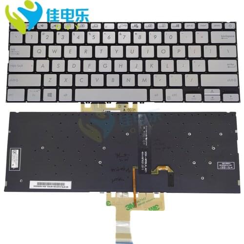 US Backlight keyboard for ASUS vivobook S14 S432 S432FL S432FA English silver laptops replacement keyboard 0KNB0-212GUS00 sale