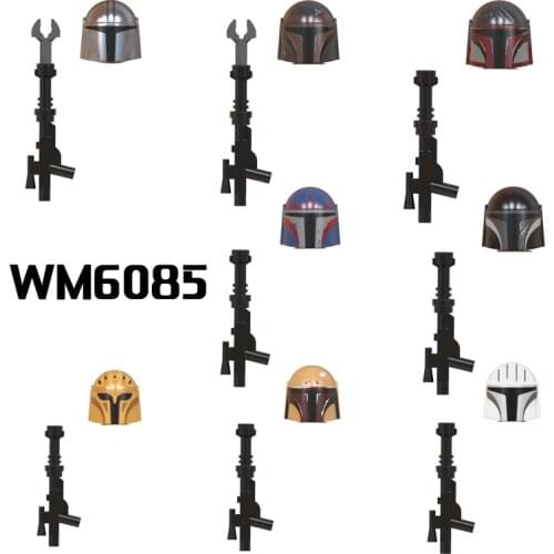 Building Blocks Star Movie Army Gun Accessories War Figures Heads DIY Compatible Small Toys For Kids