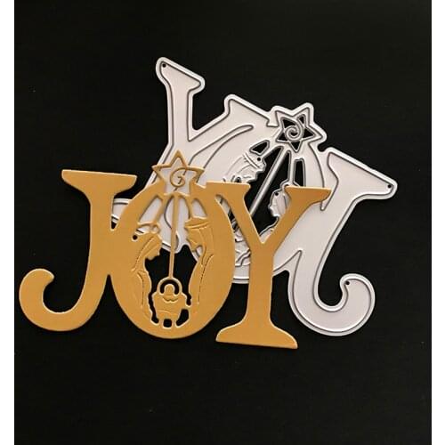 Joy letter Metal Die Cutting Dies Embossing Folder Die Cut For DIY Scrapbooking Photo Album Decorative