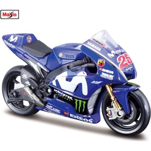 Maisto 1:18 Yamaha 2018 Champion Team Racing Silvardo original authorized simulation alloy motorcycle model toy car Collecting