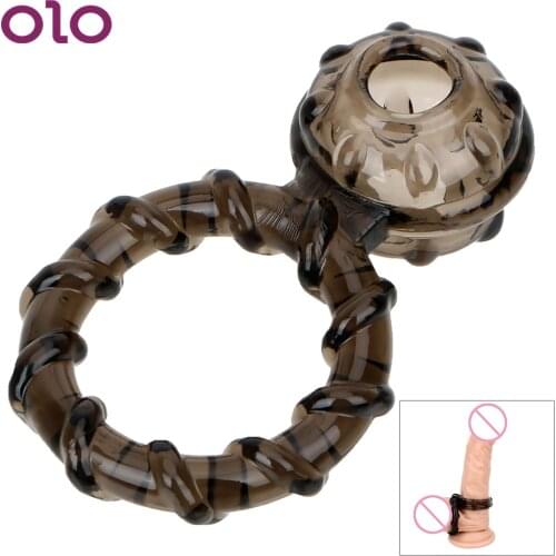 OLO Elastic Penis Ring Male Cock Ring Scrotum Cock Cages Scrotal Binding Delay Ejaculation Male Masturbator Sex Toys for Men