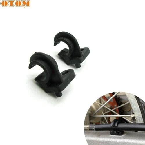 OTOM 2Pcs/set C Type Buckles Pit Bike Disc Brake Cable Set Line Deduction Transmission Clamp Tubing Buckle For KTM For HUSQVARNA