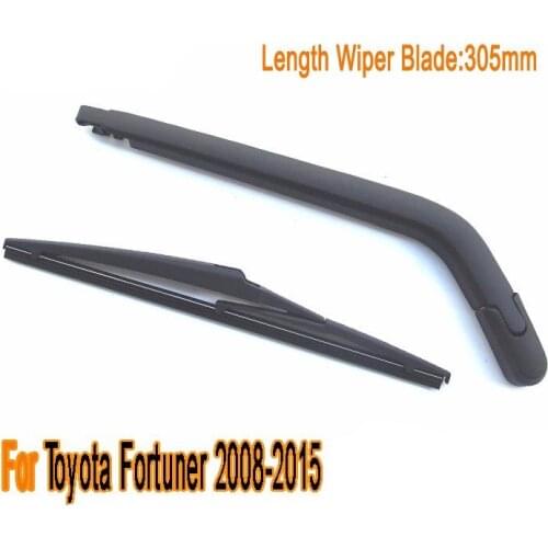 Rear Wiper Blade For Toyota Fortuner Rear Window Windshild Windscreen Wiper Arm 2008 2009 2010 2011 2012 2013 2014 2015 305MM