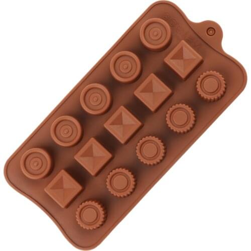 Silicone Chocolate Molds Round Square Candy Mold Cute Shape Silicone Wedding Candy Baking Molds Cupcake Decorations Cake Mold3D