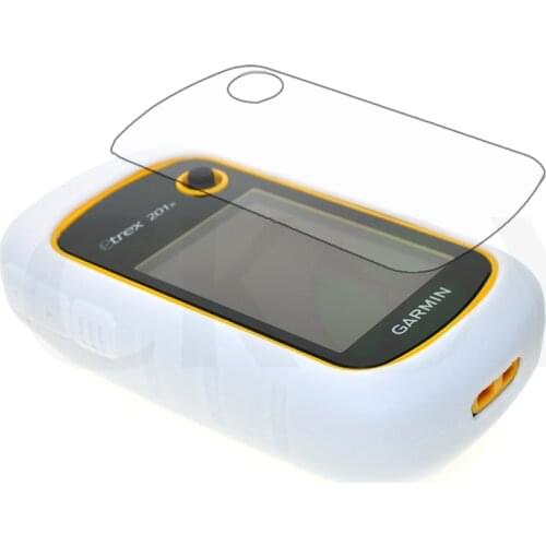 Outdoor Handheld GPS Silicon Rubber Protect White Case Cover + LCD Screen Protector for Garmin eTrex 10 20 30 10x 20x 30x 201x