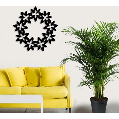 Interlocking Daisy Wall Room Home Accessory Wooden Table 50x49cm